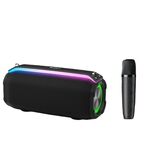 Nuovo altoparlante Bluetooth wireless intelligente TWS portatile da esterno RiXing NR8809 da 20 W, stile: microfono singolo (nero)