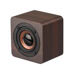 Q1 Stopaker bluetooth wireless mini mega bass portatile in legno (Walnut Wood)