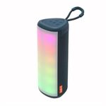 T&G TG357 Altoparlante portatile wireless Bluetooth Subwoofer esterno con luce colorata RGB e TWS (blu)