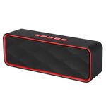 SC211 Pro Scheda multifunzione per esterni Altoparlante wireless Bluetooth Versione aggiornata (rosso)