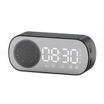 Z7 Digital Bluetooth 5.0 Speaker Multi-Function Specchio Specchio Sveglia FM Radio (nero)