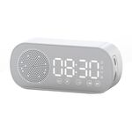 Z7 Digital Bluetooth 5.0 Speaker Multi-Function Specchio Specchio Sveglia FM Radio (Bianco)