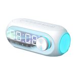 Aec S8 Sveglia Allevatori Bluetooth con supporto luminoso a LED TF / FM (bianco)