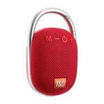 T&G TG321 TWS Mini altoparlante outdoor wireless portatile con luce a LED (rosso)