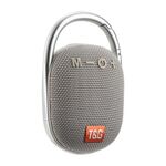 T&G TG321 TWS Mini altoparlante outdoor wireless portatile con luce a LED (grigio)
