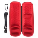 Per JBL Flip 6 Custodia portatile per custodia (nero rosso)