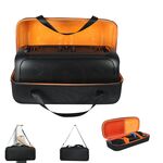 Per JBL Partybox On-The-Go Custodia rigida antiurto in EVA Custodia per il trasporto con borsa per microfono (nero + arancione)
