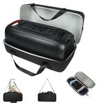 Per JBL Partybox On-The-Go Custodia rigida antiurto in EVA Custodia per il trasporto con borsa per microfono (nero + grigio)