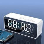 ZXL-G50 Mini Alarm Specchio Allarme Bluetooth Supporto per altoparlanti TF (bianco)
