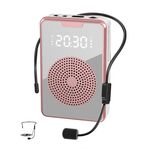 Amplificatore microfono didattico portatile ZXL-H3 con display temporale, specifiche: versione cablata (oro rosa)
