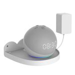 2 PCS Monte a parete per Amazon Echo Dot 4 (bianco)