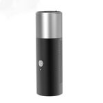 BT201 Piccola torna di pistola in acciaio Torcia Bluetooth altoparlante all'aperto impermeabile in metallo piccolo altoparlante (nero)