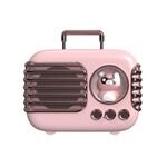 DW09 HD Sound Quality Portable USB Bagage Bluetooth Speaker (rosa)