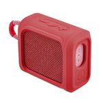 La copertura protettiva in silicone portatile dell'altoparlante può essere fissata con cinghia per jbl go3 (rosso)