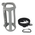 Custodia protettiva in silicone altoparlante Bluetooth per JBL Flip6 (Grigio argento)