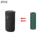 Custodia impermeabile portatile per altoparlante Bluetooth senza fili da 2 pezzi per Sony SRS-XB23 (nero)