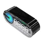 RBT-G30 Specchio colorato Subwoofer Bluetooth Sveglia Audio, Spec: Versione sensore (nero)