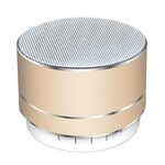 Altoparlante Bluetooth wireless mini metallo A10 (dorato)