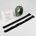 Custodia protettiva in silicone per altoparlante JBL Clip 4 Bluetooth con cinturini (verde)