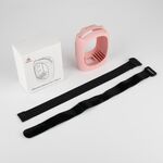 Custodia protettiva in silicone per altoparlante JBL Clip 4 Bluetooth con cinturini (rosa)
