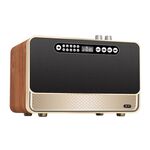 Altoparlante Bluetooth wireless da tavolo con effetti sonori HIFI in legno W1 (oro)