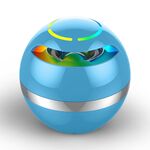 GS009 Bluetooth 4.2 Altoparlante a sfera rotonda piccolo con supporto luce colorata TF Card / FM (blu)