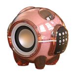 Altoparlante Bluetooth wireless a forma di mini panda spaziale M18 Audio da tavolo portatile per cartoni animati (rosso)