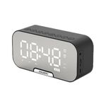 Q5 Altoparlante Bluetooth per scheda portatile da esterno Piccola radiosveglia, Colore: Nero 1400mAh