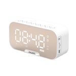 Q5 Altoparlante Bluetooth per scheda portatile da esterno Piccola radiosveglia, Colore: Bianco 1400mAh