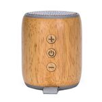 BT811 Mini altoparlante wireless Bluetooth in legno Supporto TF Card e 3,5 mm AUX (grigio argento)