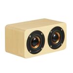Altoparlante Bluetooth audio stereo retrò 3D in legno Subwoofer Audio desktop (motivo bambù)