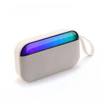 Altoparlante Bluetooth wireless TWS subwoofer portatile LED BS56 (bianco)