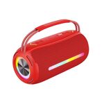 T&G X360 Altoparlante Bluetooth colorato RGB da 20 W Altoparlante stereo 3D portatile da esterno (rosso)