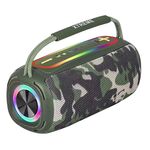 Altoparlante Bluetooth stereo 3D portatile T&G P11 Pro da 20 W con luce colorata RGB (mimetica)