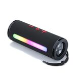 T&G TG374 Altoparlante Bluetooth stereo portatile 3D Subwoofer Supporto scheda FM / TF / Luce RGB (nero)