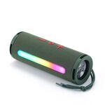 T&G TG374 Altoparlante Bluetooth stereo portatile 3D Subwoofer Supporto scheda FM / TF / Luce RGB (verde)