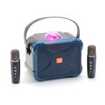 T&G TG543 Altoparlante Bluetooth wireless per karaoke portatile integrato colorato (blu)