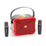 T&G TG543 Altoparlante Bluetooth wireless per karaoke portatile colorato integrato (rosso)