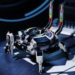 Altoparlante Bluetooth wireless TWS meccanico RGB MY-301 (grigio)