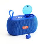 T&G TG810 Altoparlante esterno portatile 2 in 1 + mini auricolare Bluetooth wireless (blu)