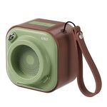EWA A132 Mini altoparlante stereo wireless Bluetooth portatile (marrone verde)