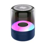 T&G TG369 Altoparlante Bluetooth wireless portatile mini LED (blu)