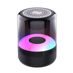 T&G TG369 Altoparlante Bluetooth wireless portatile mini LED (nero)