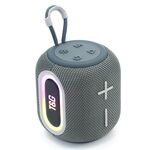 T&G TG664 Altoparlante Bluetooth wireless con subwoofer portatile LED (grigio)