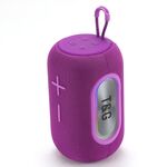 T&G TG665 Altoparlante Bluetooth wireless con subwoofer portatile LED da 20 W (viola)