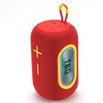 T&G TG665 Altoparlante Bluetooth wireless con subwoofer portatile LED da 20 W (rosso)