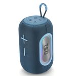 T&G TG665 Altoparlante Bluetooth wireless con subwoofer portatile LED da 20 W (blu)