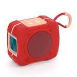 T&G TG661 Altoparlante Bluetooth wireless portatile da esterno a LED colorato (rosso)