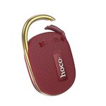 Hoco HC17 Easy Joy Supporto per altoparlante Bluetooth 5.3 da esterno Scheda TF/FM (Vino Rosso)