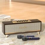 Altoparlante Bluetooth con doppio microfono retrò wireless Oneder D8 (marrone)